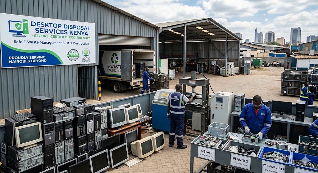 Desktop Disposal Services in Kenya. Securely dispose of old desktop computers with certified recycling, data destruction, and eco-friendly processing.